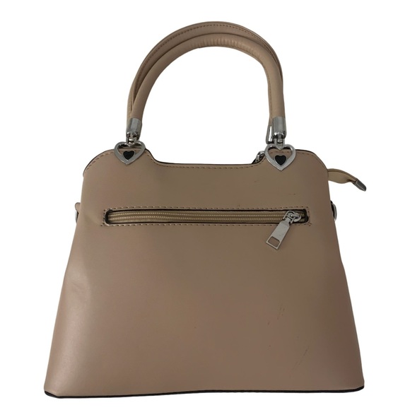 NEW Faux Leather 2-Piece Double Section Crossbody/Shoulder Bag Chevron Pattern - Picture 3 of 8